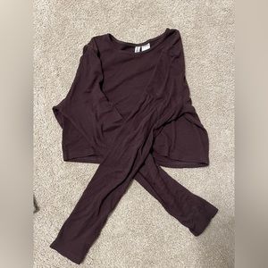 H&M cropped ribbed long sleeve